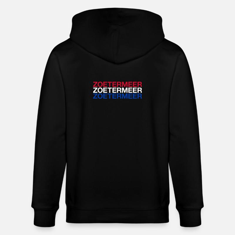 ZOETERMEER Pays-Bas Drapeau des Pays-Bas - Veste à capuche bio CULTIVATOR Stanley/Stella Unisexe - noir