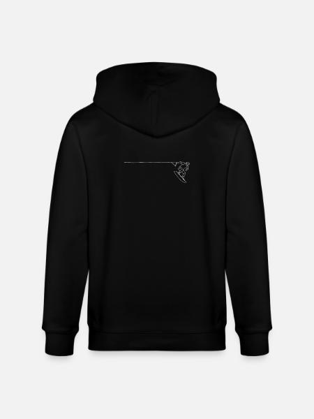 Wakeboarding is Fun - Stanley/Stella Unisex Bio-Kapuzenjacke CULTIVATOR  - Schwarz