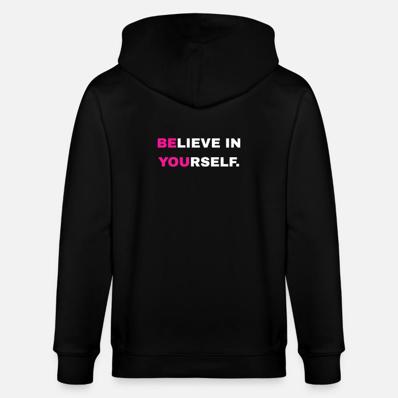 Inscription « Croyez en vous » - Veste à capuche bio CULTIVATOR Stanley/Stella Unisexe - noir