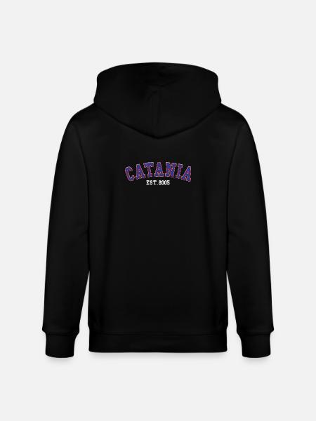 Catania Est. 2005 - Stanley/Stella CULTIVATOR  Unisex Organic Hooded Jacket - black