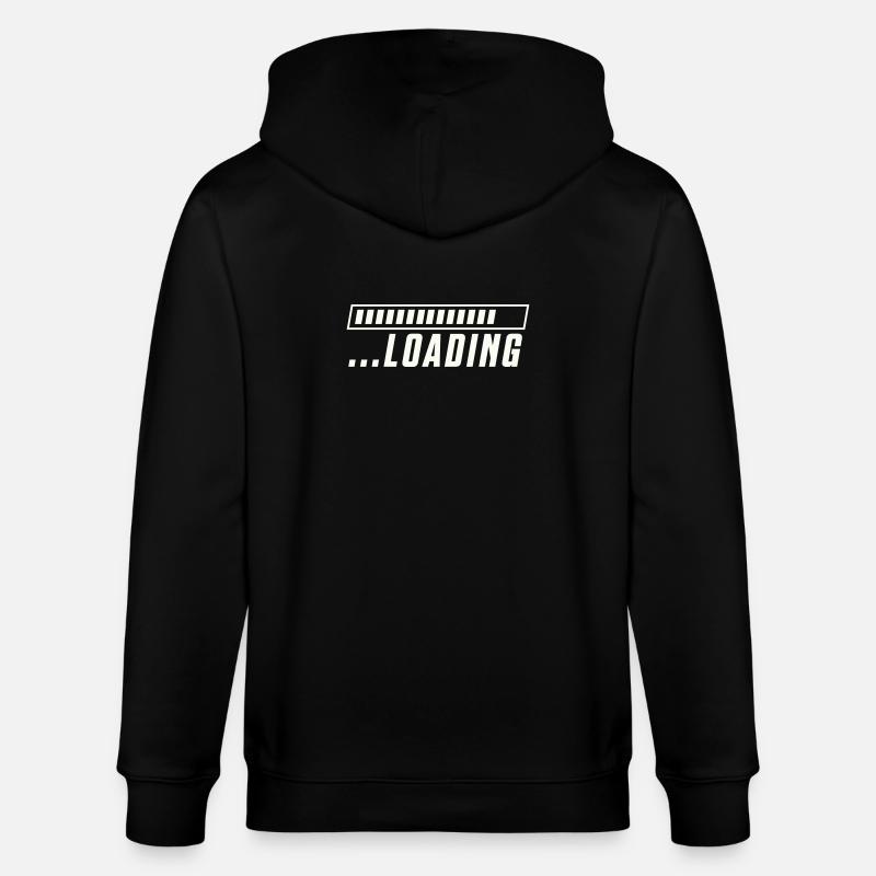 Loading Bar Loading Progress - Stanley/Stella CULTIVATOR  Unisex Organic Hooded Jacket - black