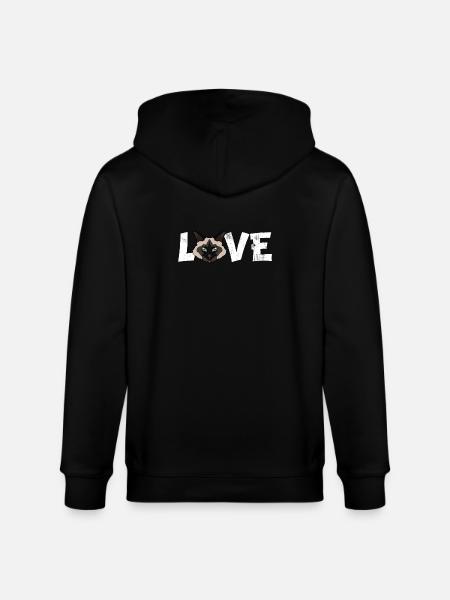 Birman Cat Love Funny Breed Illustration - Stanley/Stella CULTIVATOR  Unisex Organic Hooded Jacket - black