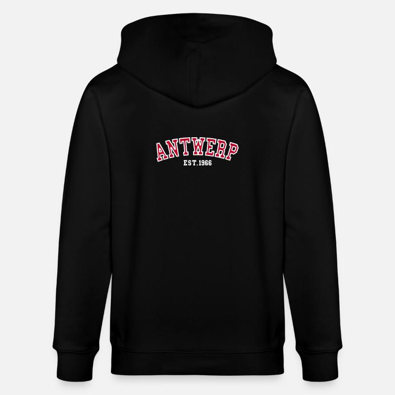 Antwerpen gegründet 1966 - Stanley/Stella Unisex Bio-Kapuzenjacke CULTIVATOR - Schwarz