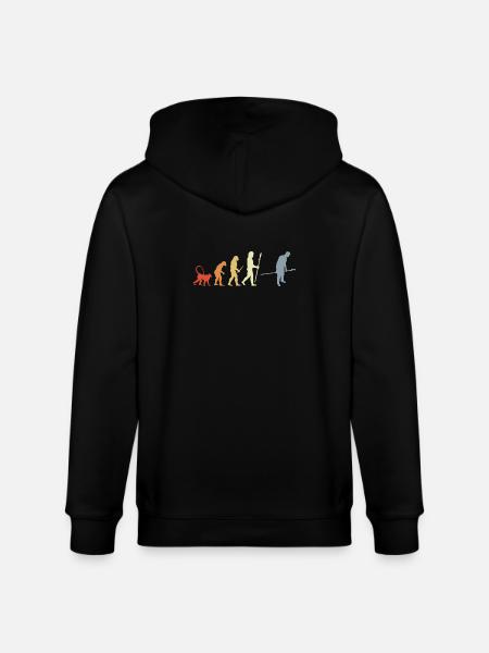 Baker Evolution Retro Look - Stanley/Stella CULTIVATOR Unisex Organic Hooded Jacket - black
