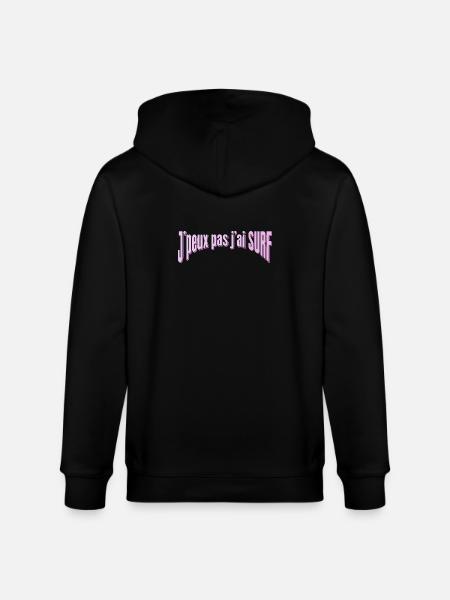 J’peux pas j’ai Surf - Veste à capuche bio CULTIVATOR Stanley/Stella Unisexe - noir