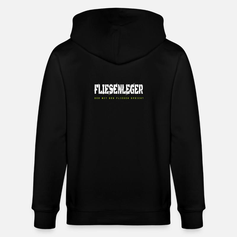 Fliesenleger Design - Stanley/Stella Unisex Bio-Kapuzenjacke CULTIVATOR  - Schwarz