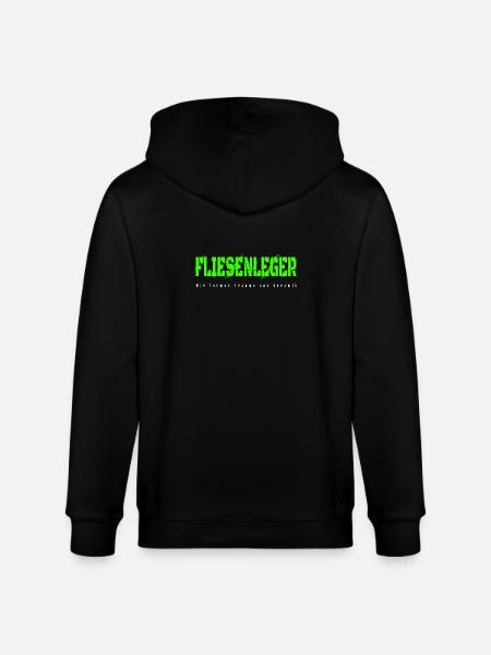 Fliesenleger Design - Stanley/Stella Unisex Bio-Kapuzenjacke CULTIVATOR - Schwarz