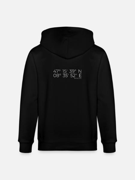Coordonnées Horgen Zurich - Veste à capuche bio CULTIVATOR Stanley/Stella Unisexe - noir