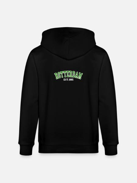 Rotterdam Est.1985 - Stanley/Stella CULTIVATOR  Unisex Organic Hooded Jacket - black