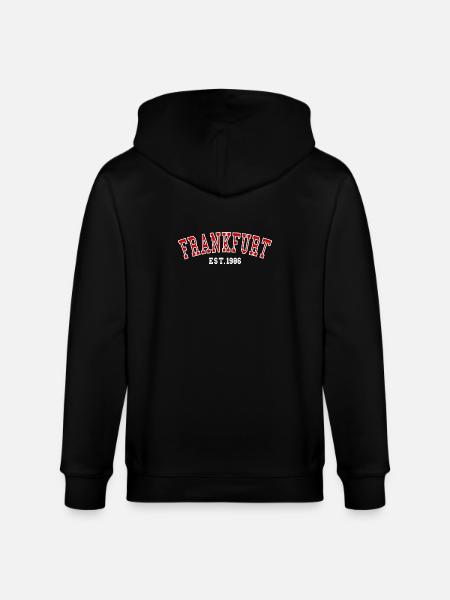 Frankfurt Est. 1986 - Stanley/Stella CULTIVATOR Unisex Organic Hooded Jacket - black