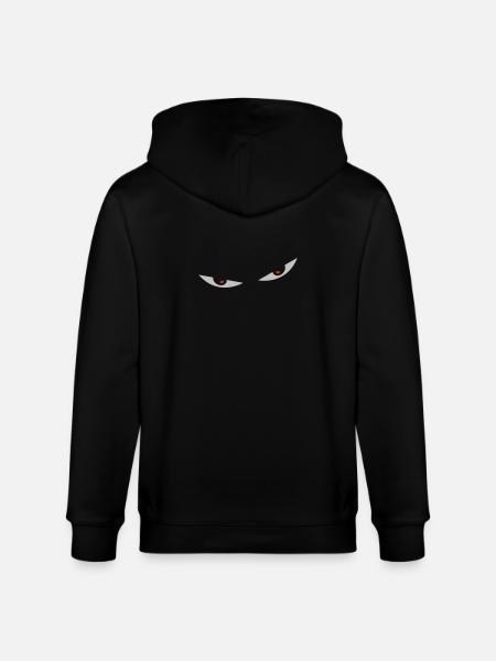 comic eyes smiley augen - Stanley/Stella CULTIVATOR  Unisex Organic Hooded Jacket - black