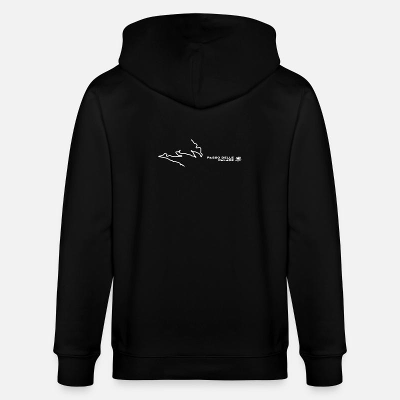 Passo Mendola – Dolomites Pass - Stanley/Stella CULTIVATOR  Unisex Organic Hooded Jacket - black