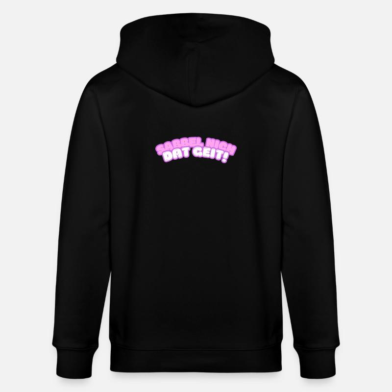 Sabbel nich - dat geit! - Stanley/Stella Unisex Bio-Kapuzenjacke CULTIVATOR  - Schwarz