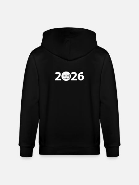 Book 2026, Education 2026, Library 2026 - Stanley/Stella CULTIVATOR  Unisex Organic Hooded Jacket - black