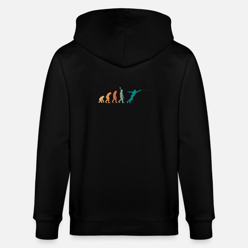 Evolution Retro Fechten - Stanley/Stella Unisex Bio-Kapuzenjacke CULTIVATOR  - Schwarz