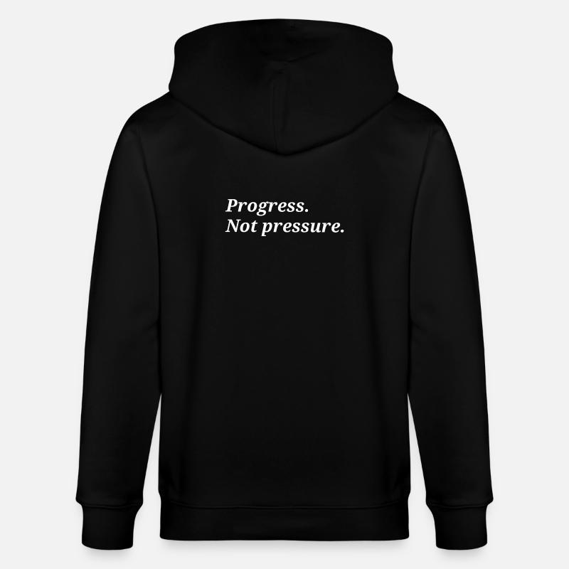 Progrès. Pas de pression. - Veste à capuche bio CULTIVATOR Stanley/Stella Unisexe - noir