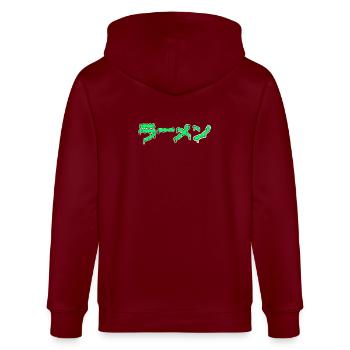 Dripping Ramen - Stanley/Stella CULTIVATOR  Unisex Organic Hooded Jacket - burgundy - Back - Anna (173cm)