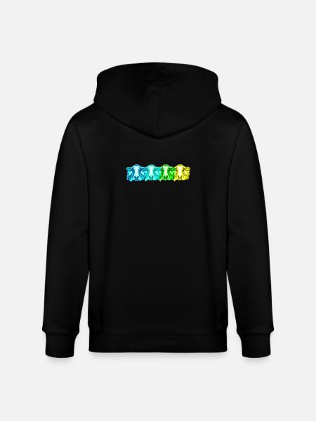 Kuh Kühe - Stanley/Stella Unisex Bio-Kapuzenjacke CULTIVATOR - Schwarz