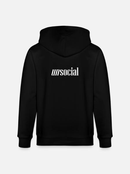 ANTISOCIAL - Veste à capuche bio CULTIVATOR Stanley/Stella Unisexe - noir