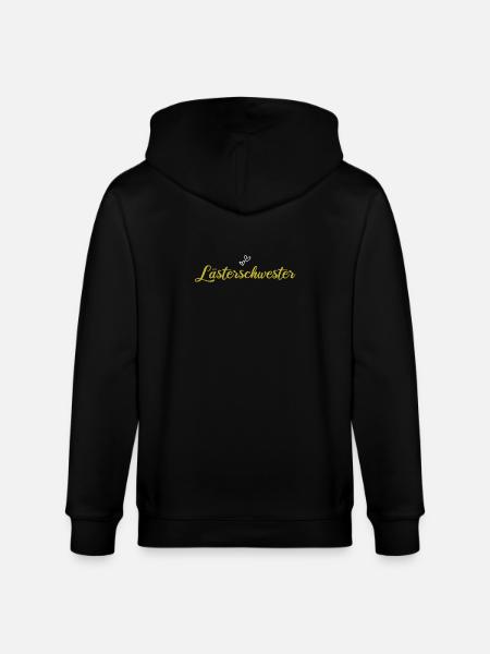Lästerschwester mit Herz - Stanley/Stella Unisex Bio-Kapuzenjacke CULTIVATOR  - Schwarz