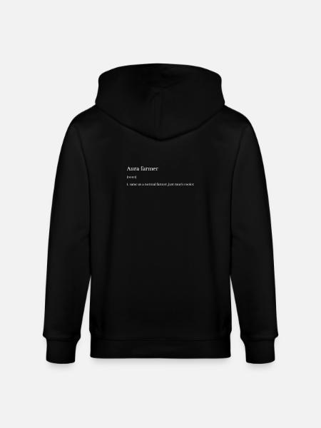 Aura farmer - Stanley/Stella CULTIVATOR Unisex Organic Hooded Jacket - black