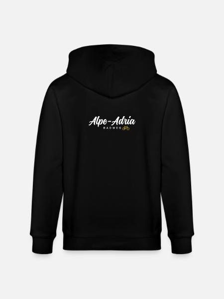 Alpe Adria Cycle Path - Stanley/Stella CULTIVATOR Unisex Organic Hooded Jacket - black
