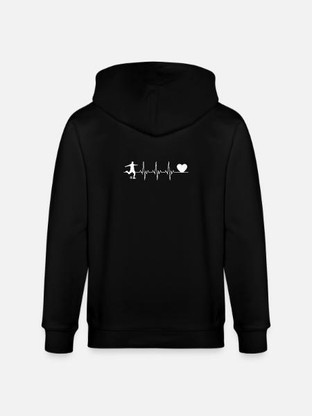 Herzschlag im Spiel - Stanley/Stella Unisex Bio-Kapuzenjacke CULTIVATOR  - Schwarz