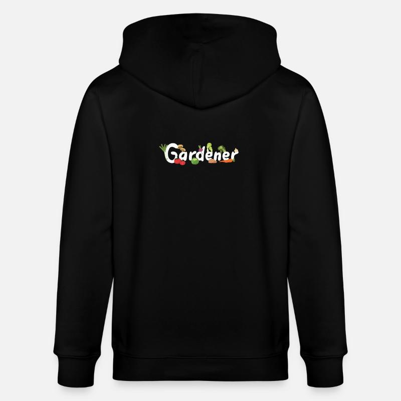 Gärtner Gärtnerin Garten - Stanley/Stella Unisex Bio-Kapuzenjacke CULTIVATOR  - Schwarz