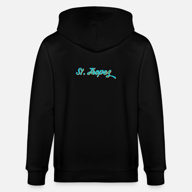 St. Tropez Neon Kalligrafie - Stanley/Stella Unisex Bio-Kapuzenjacke CULTIVATOR - Schwarz