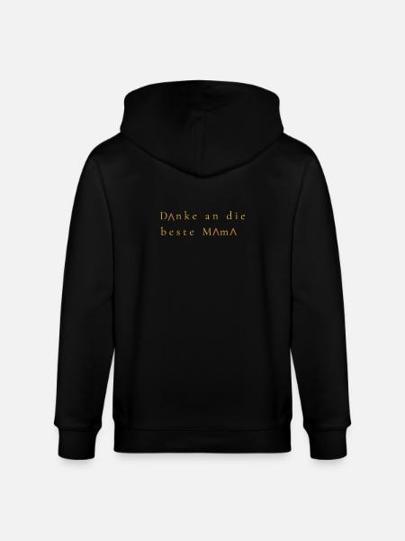 Danke an die beste Mama - Stanley/Stella Unisex Bio-Kapuzenjacke CULTIVATOR - Schwarz