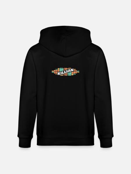 First name Killian - Stanley/Stella CULTIVATOR Unisex Organic Hooded Jacket - black