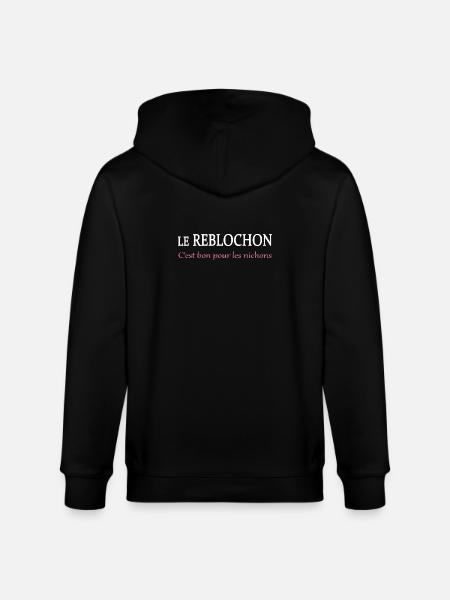 Le reblochon c'est bon - Veste à capuche bio CULTIVATOR Stanley/Stella Unisexe - noir