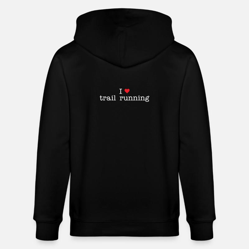 J’adore le trail running - Veste à capuche bio CULTIVATOR Stanley/Stella Unisexe - noir