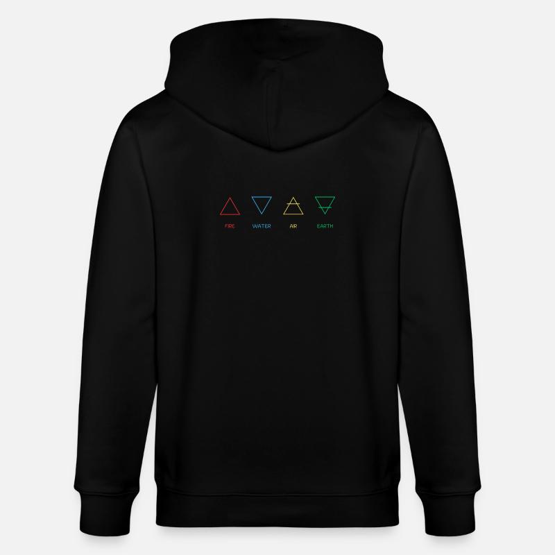 Quatre Éléments - Veste à capuche bio CULTIVATOR Stanley/Stella Unisexe - noir