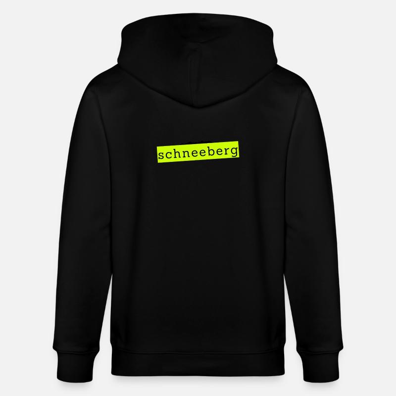 Schneeberg - Design mit Text und Berg - Stanley/Stella Unisex Bio-Kapuzenjacke CULTIVATOR - Schwarz
