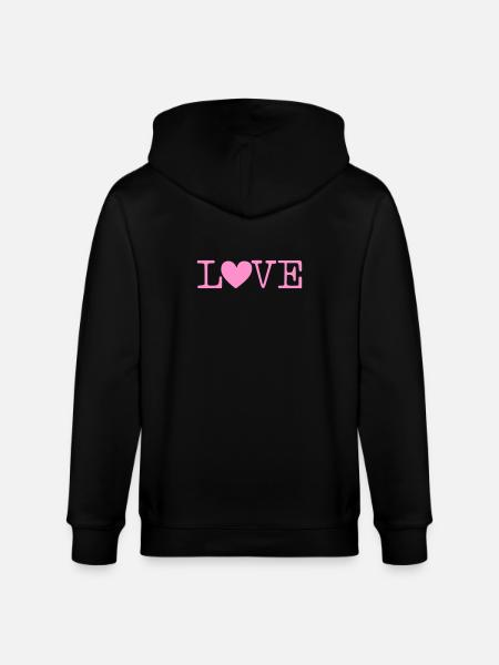Love - Stanley/Stella Unisex Bio-Kapuzenjacke CULTIVATOR - Schwarz
