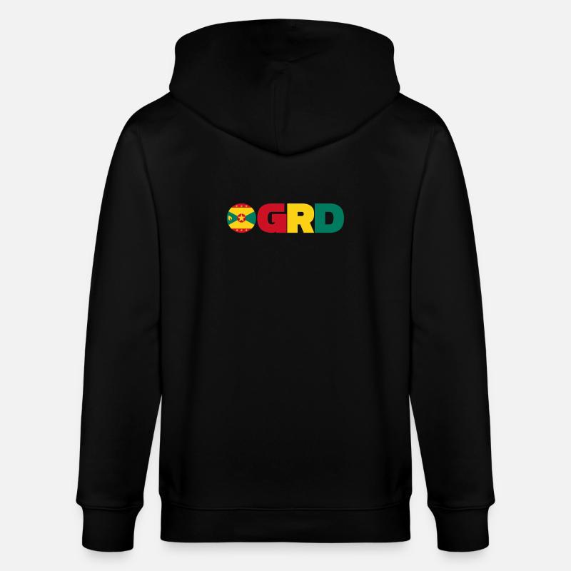 Grenada - Stanley/Stella Unisex Bio-Kapuzenjacke CULTIVATOR  - Schwarz