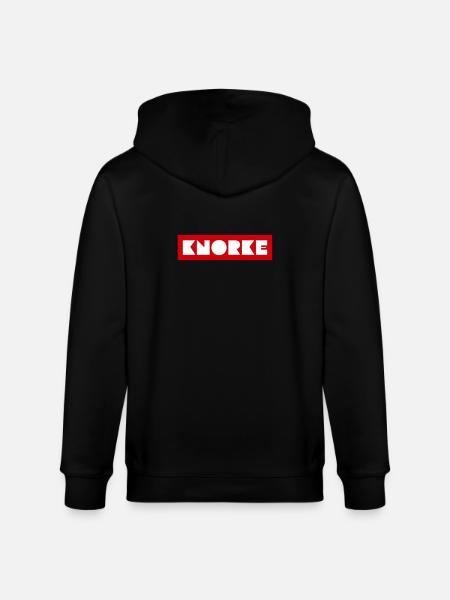 Knorke Berliner Spruch Retro Shirt - Stanley/Stella CULTIVATOR  Unisex Organic Hooded Jacket - black