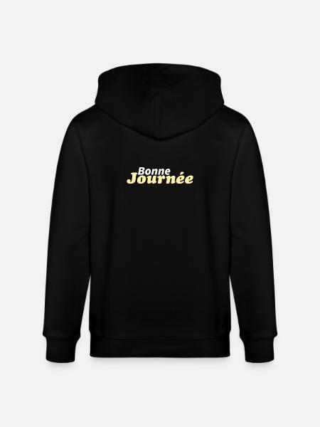 bonne journée - Veste à capuche bio CULTIVATOR Stanley/Stella Unisexe - noir