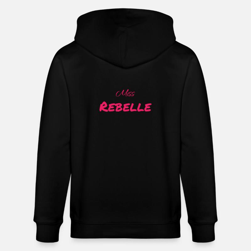 Miss rebelle - Veste à capuche bio CULTIVATOR Stanley/Stella Unisexe - noir