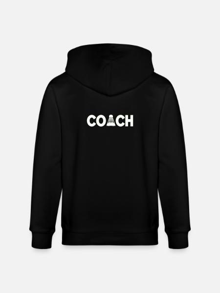 Federball Coach - Stanley/Stella Unisex Bio-Kapuzenjacke CULTIVATOR - Schwarz