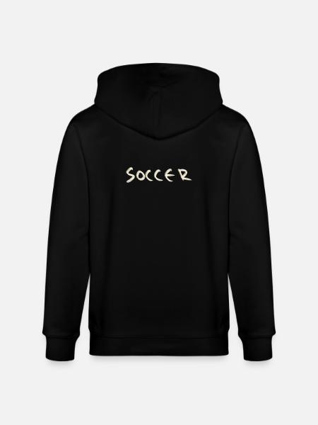Soccer - Stanley/Stella Unisex Bio-Kapuzenjacke CULTIVATOR - Schwarz
