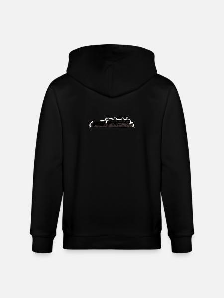 Locomotive train - Stanley/Stella CULTIVATOR  Unisex Organic Hooded Jacket - black