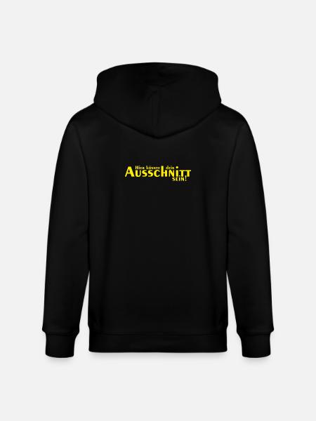 Hier könnte dein Ausschnitt sein - Stanley/Stella Unisex Bio-Kapuzenjacke CULTIVATOR  - Schwarz