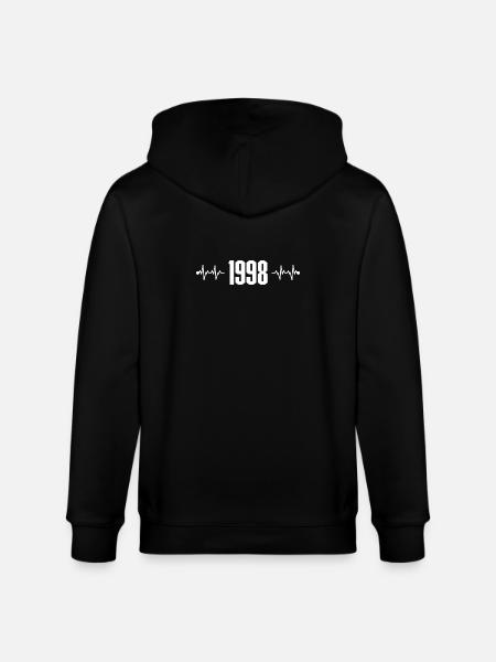 Heartbeat 1998 - Stanley/Stella CULTIVATOR Unisex Organic Hooded Jacket - black