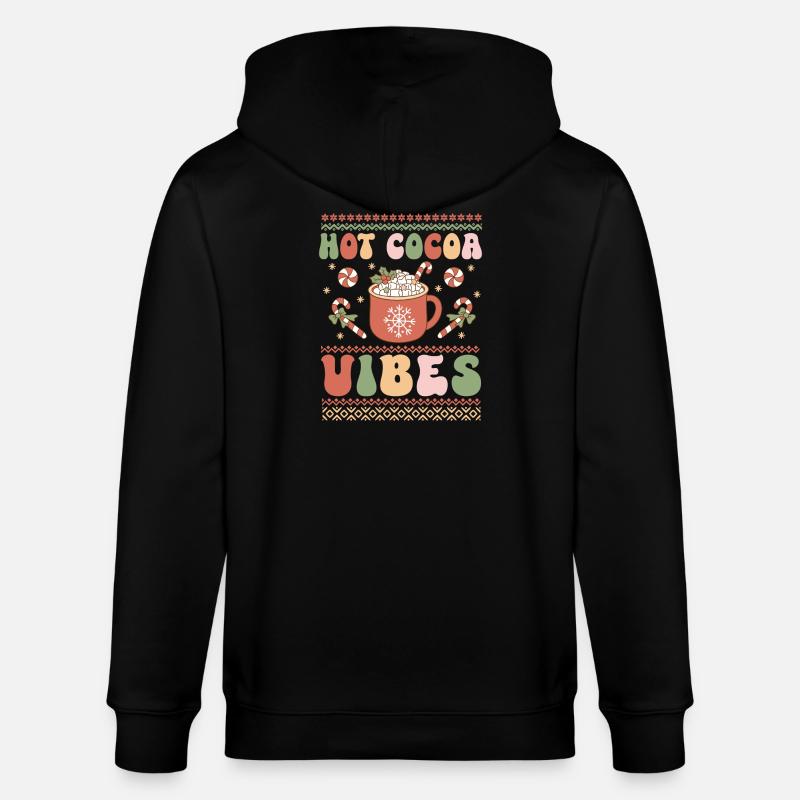 Hässlicher Weihnachtspullover - Stanley/Stella Unisex Bio-Kapuzenjacke CULTIVATOR  - Schwarz