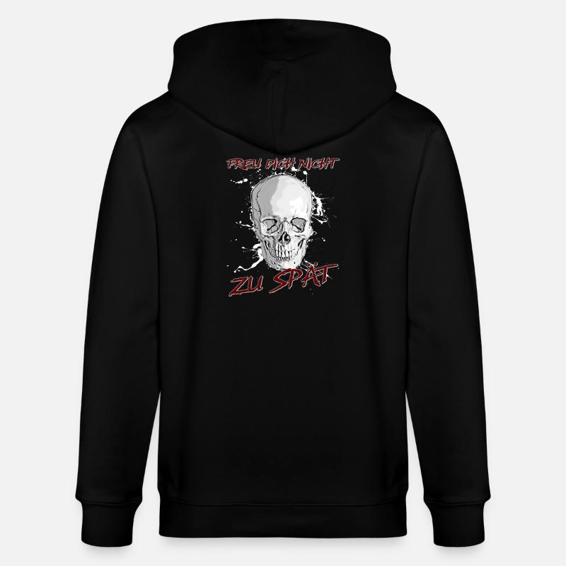 Freu Dich nicht zu spät - Stanley/Stella Unisex Bio-Kapuzenjacke CULTIVATOR  - Schwarz