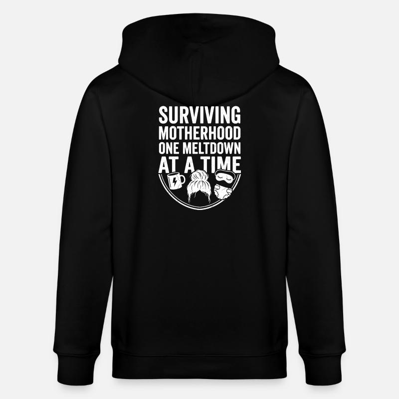 Mutterkraft: Meltdowns bewältigt - Stanley/Stella Unisex Bio-Kapuzenjacke CULTIVATOR  - Schwarz