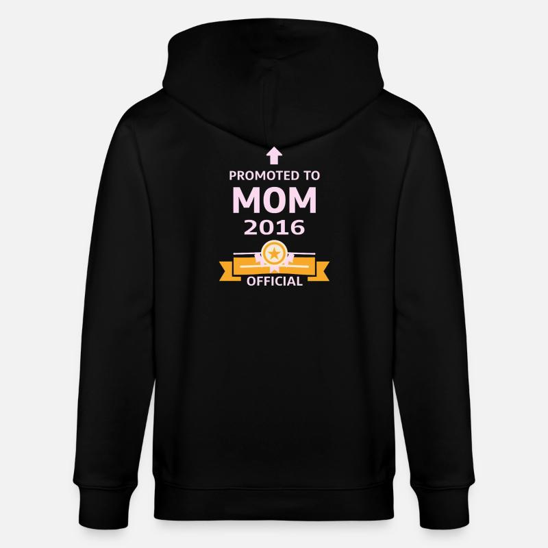 Beförderung zur Mutter 2016 - Stanley/Stella Unisex Bio-Kapuzenjacke CULTIVATOR  - Schwarz