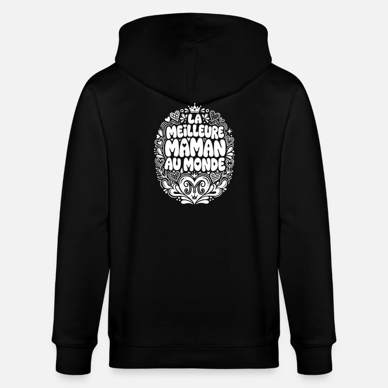 Beste Mama der Welt - Stanley/Stella Unisex Bio-Kapuzenjacke CULTIVATOR - Schwarz